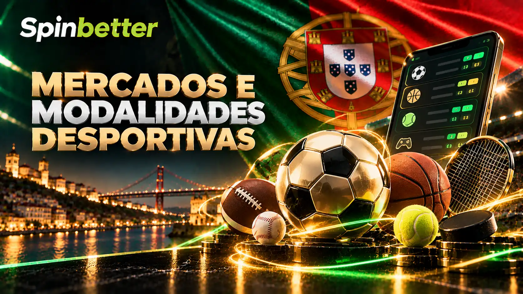 O catálogo desportivo SpinBetter à volta das duas categorias